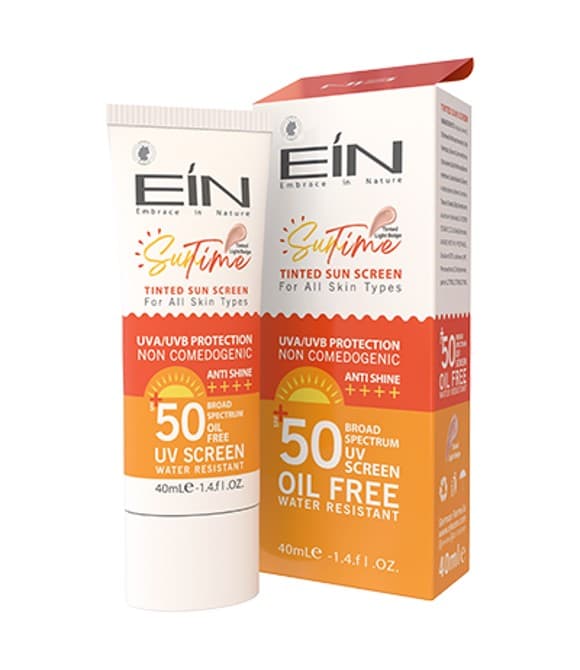 کرم ضد آفتاب رنگی بژ روشن با SPF50 ای آی ان  EIN حجم 40 میلی لیتر