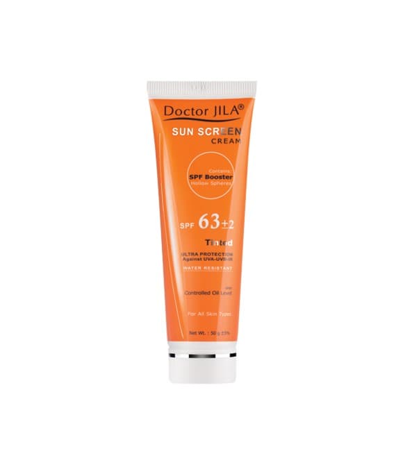 کرم ضد آفتاب رنگی Spf63 دکتر ژیلا  حجم 50 میلی لیتر