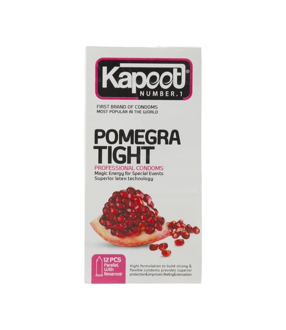 کاندوم تنگ کننده کاپوت مدل pomegra tight بسته 12 عددی